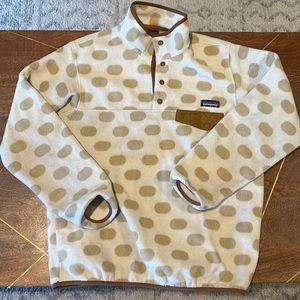 Patagonia polka dot quarter zip